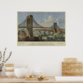 Die Great East River Suspension Bridge Poster (Küche)