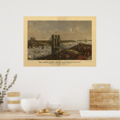 Die Great East River Suspension Bridge Poster (Küche)