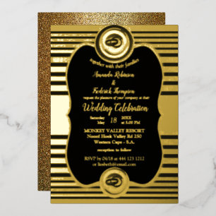Die Great Gatsby Inspiration Folien-Einladung Folieneinladung