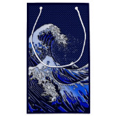 Die Great Hokusai Wave Moderne Stile Kleine Geschenktüte (Rückseite)