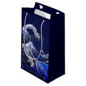 Die Great Hokusai Wave Moderne Stile Kleine Geschenktüte (Vorderseite Schrägansicht)