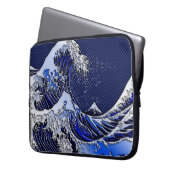 Die Great Hokusai Wave Moderne Stile Laptopschutzhülle (Vorderseite Links)