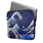 Die Great Hokusai Wave Moderne Stile Laptopschutzhülle (Vorderseite Links)