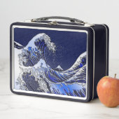 Die Great Hokusai Wave Moderne Stile Metall Brotdose (Beispiel)