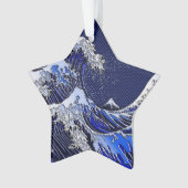 Die Great Hokusai Wave Moderne Stile Ornament (Vorderseite)