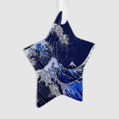 Die Great Hokusai Wave Moderne Stile Ornament (Vorderseite)
