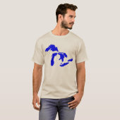 Die Great Lakes der Männer Logographik T-Shirt (Vorne ganz)