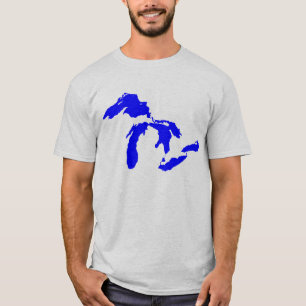 Die Great Lakes der Männer Logographik T-Shirt