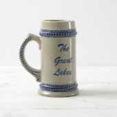 Die Great Lakes Seediagramm-Tasse Bierglas (Links)