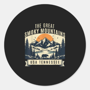 Die Great Smoky Mountains Tennessee Nationalpark Runder Aufkleber
