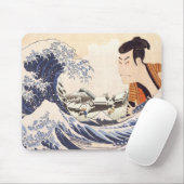 Die Great Wave Ukiyoe Collagen Mousepad (Mit Mouse)