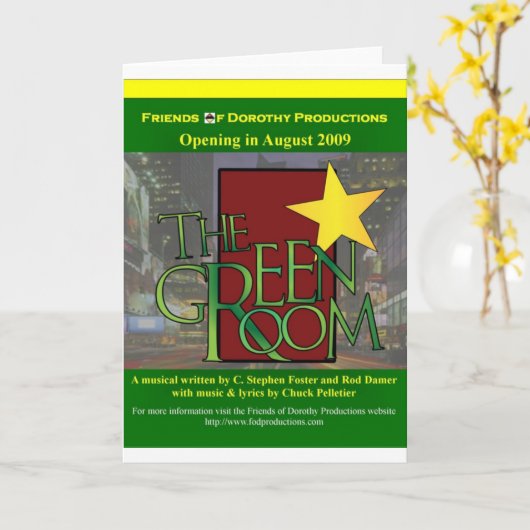 Die Green Room-Grußkarte Karte (Gelbe Blume)