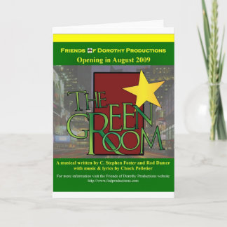 Die Green Room-Grußkarte Karte