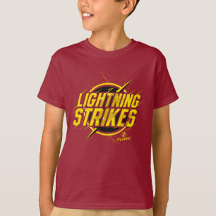 Die grelle "Blitzschlag-" Grafik T-Shirt