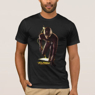 Die grellen sprinten Anfangsposition T-Shirt