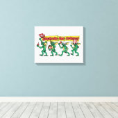 Die Gremlins™ kommen Leinwanddruck (Insitu (Holzboden))