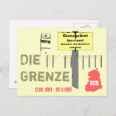 Die Grenze DDR-Design Postkarte (Vorne/Hinten)