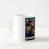 Die Grenze des Himmels -- Plakat WW2 Kaffeetasse (Vorderseite Links)