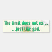 Die Grenze existiert nicht. Gerade wie Autoaufkleber (Vorne)