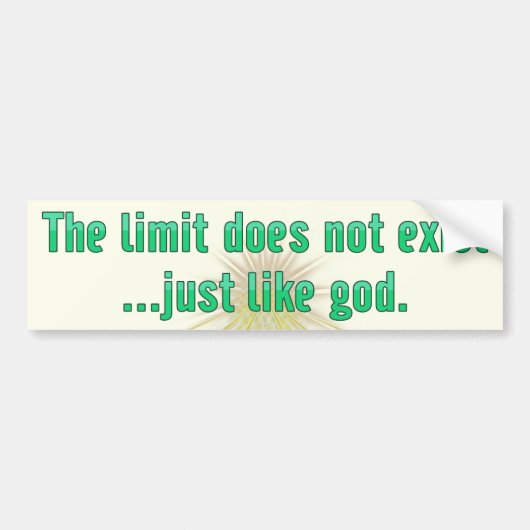 Die Grenze existiert nicht. Gerade wie Autoaufkleber (Vorne)