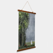 Die Grenze Wandteppich Mit Holzrahmen (Gewinkelt)