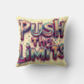 Die Grenzen drücken Kissen (Rückseite)