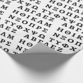 Die griechische Alphabet Geschenkpapier (Ecke)