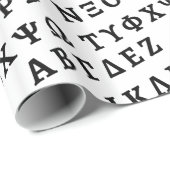 Die griechische Alphabet Geschenkpapier (Rolleneckpunkt)