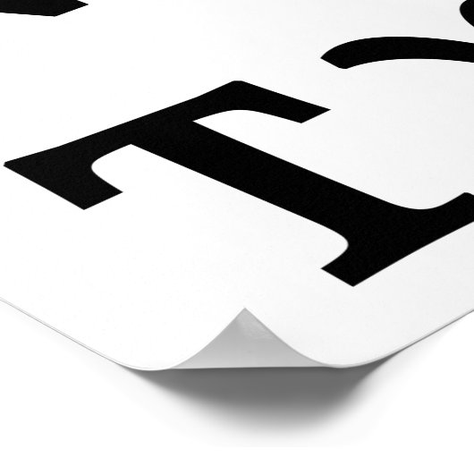 Die griechische Alphabet Poster (Ecke)