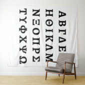 Die griechische Alphabet Wandteppich (Beispiel (Horizontal))