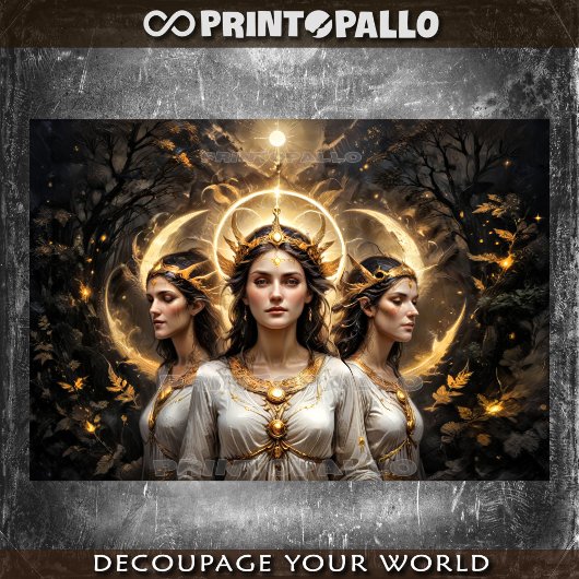 Die griechische Göttin mit drei Formen Seidenpapier