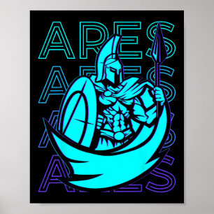 Die griechische Mythologie gibt Ares griechisches Poster