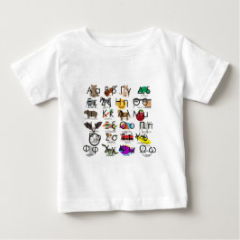 Die griechischen Alphabeten schreiben Worte & Bild Baby T-shirt