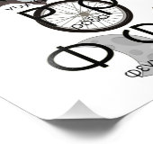 Die griechischen Alphabeten schreiben Worte & Bild Fotodruck (Ecke)