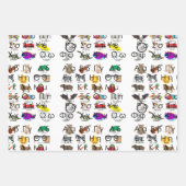 Die griechischen Alphabeten schreiben Worte & Bild Geschenkpapier Set (Vorderseite)