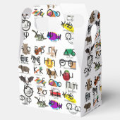 Die griechischen Alphabeten schreiben Worte & Bild Geschenkschachtel (Geöffnet)