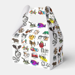 Die griechischen Alphabeten schreiben Worte & Bild Geschenkschachtel