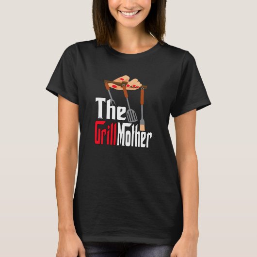 Die Grill-Mutter Fleisch isst GRILLEN Fan Carnivor T-Shirt (Vorderseite)