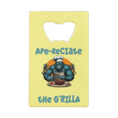 Die G'rilla Master GRILLEN Griller Fun Pun schätze Geldbeutel Flaschenöffner (Rückseite)