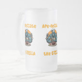 Die G'rilla Master GRILLEN Griller Fun Pun schätze Mattglas Bierglas (Vorderseite Links)