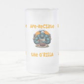 Die G'rilla Master GRILLEN Griller Fun Pun schätze Mattglas Bierglas (Mittel)