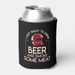 Die GRILLEN, die Bier grillen, wollen Rauch etwas Dosenkühler