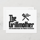 Die Grillmutter Einladungspostkarte (Vorne/Hinten)