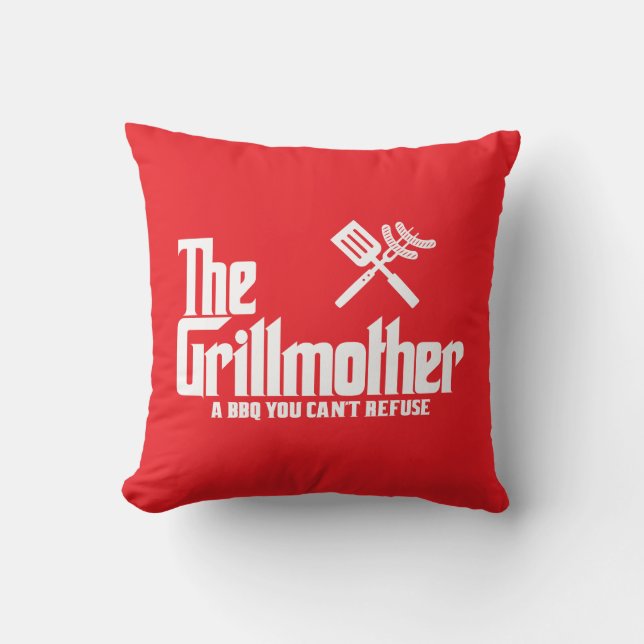 Die Grillmutter Kissen (Vorderseite)