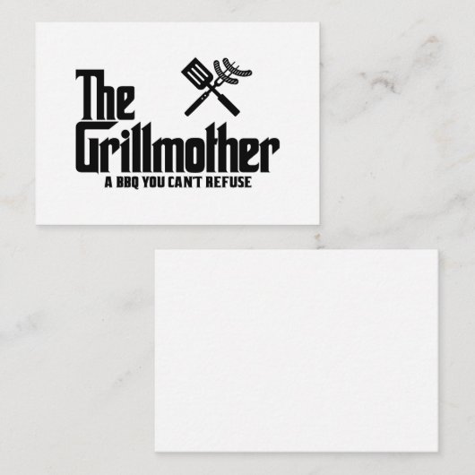 Die Grillmutter Mitteilungskarte (Vorne/Hinten)