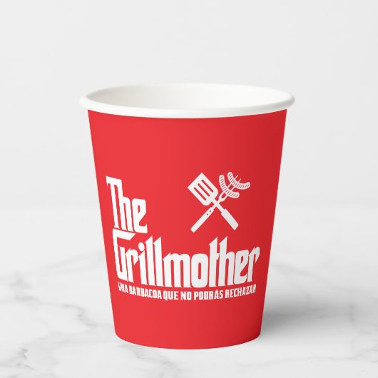 Die Grillmutter Pappbecher (Vorderseite)