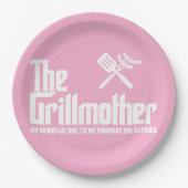 Die Grillmutter Pappteller (Vorderseite)