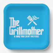 Die Grillmutter Pappteller (Vorderseite)