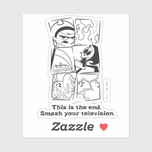 Die grimmigen Abenteuer von Billy & Mandy - Das En Aufkleber (Blatt)