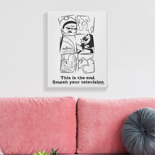 Die grimmigen Abenteuer von Billy & Mandy - Das En Leinwanddruck (Insitu (Wohnzimmer))